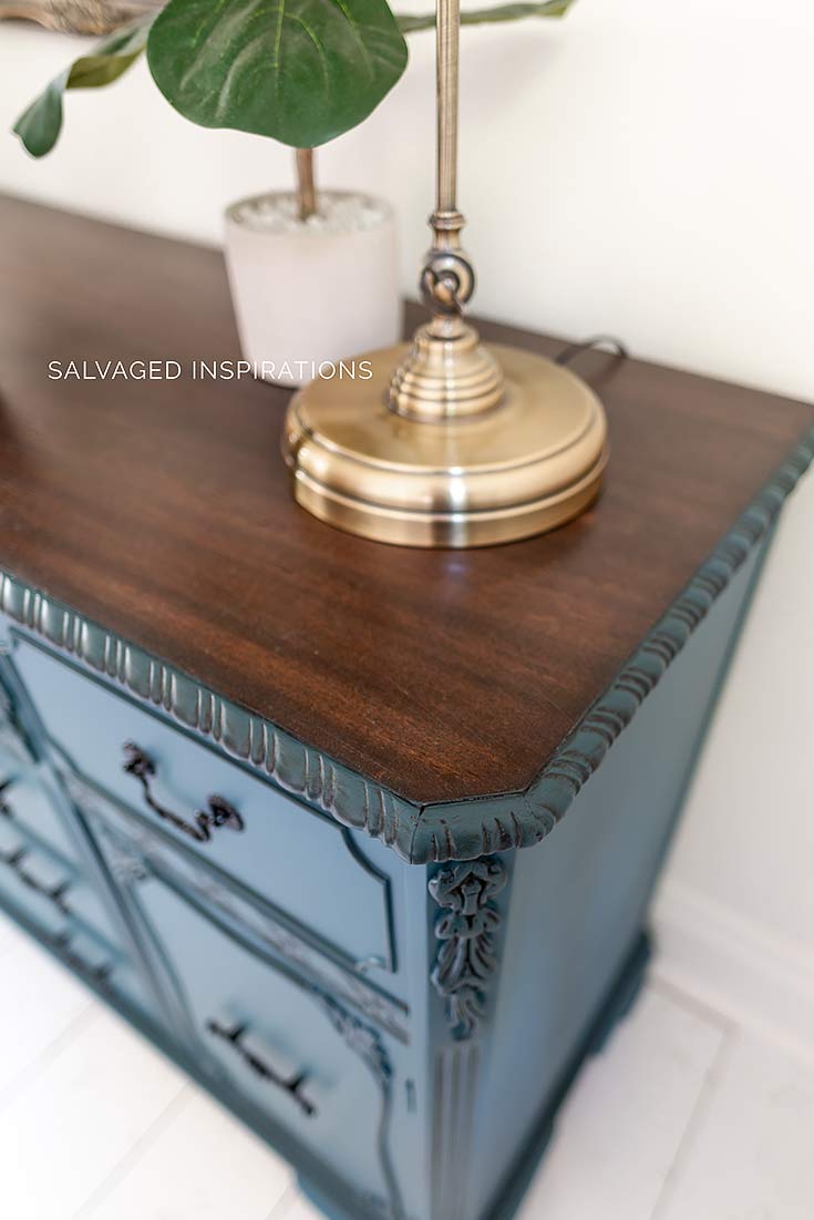 Kona Stained Top on Antebellum Painted Buffet