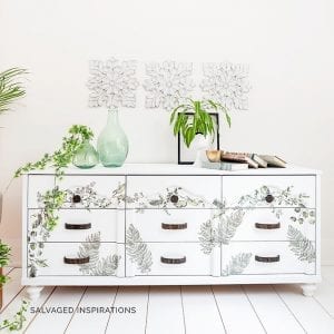 Fern Woods Painted Laminate Dresser