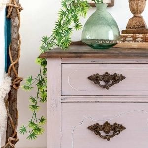 Tea Rose Painted Vintage Dresser IG