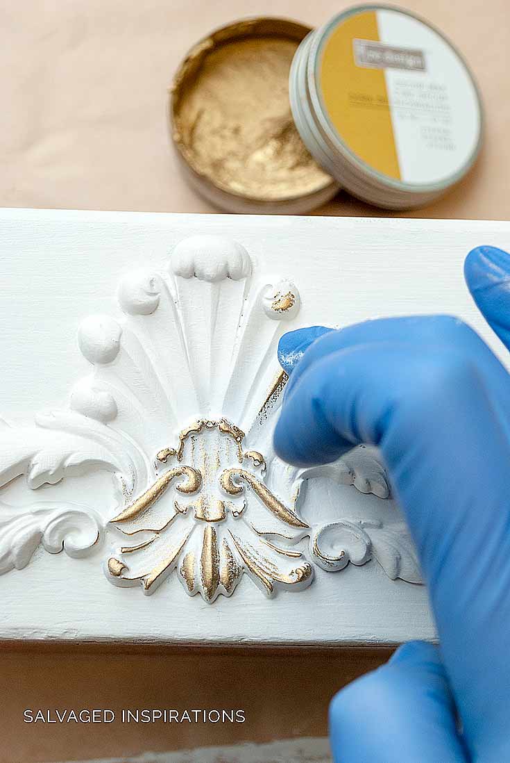 Adding Gilding Wax on DIY Applique
