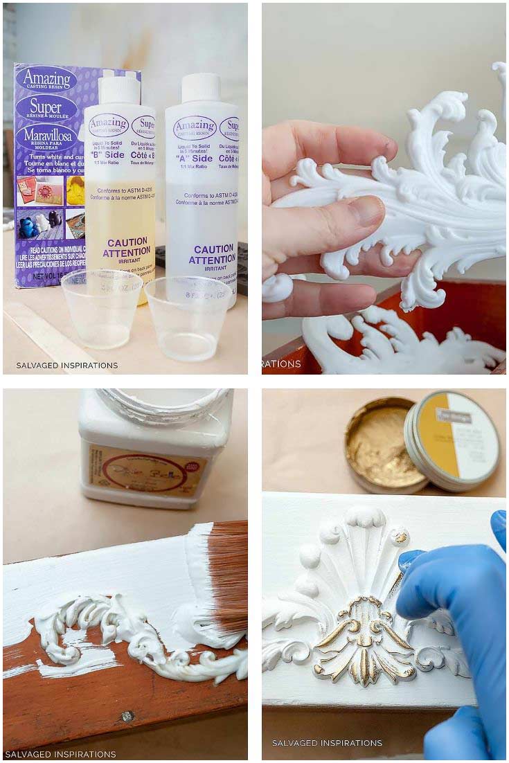 DIY Resin Furniture Appliques and Onlays