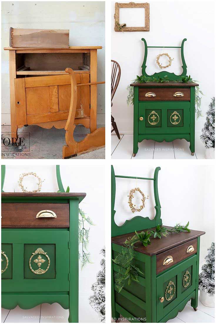 Dixie Belle Paint _ Evergreen Washstand
