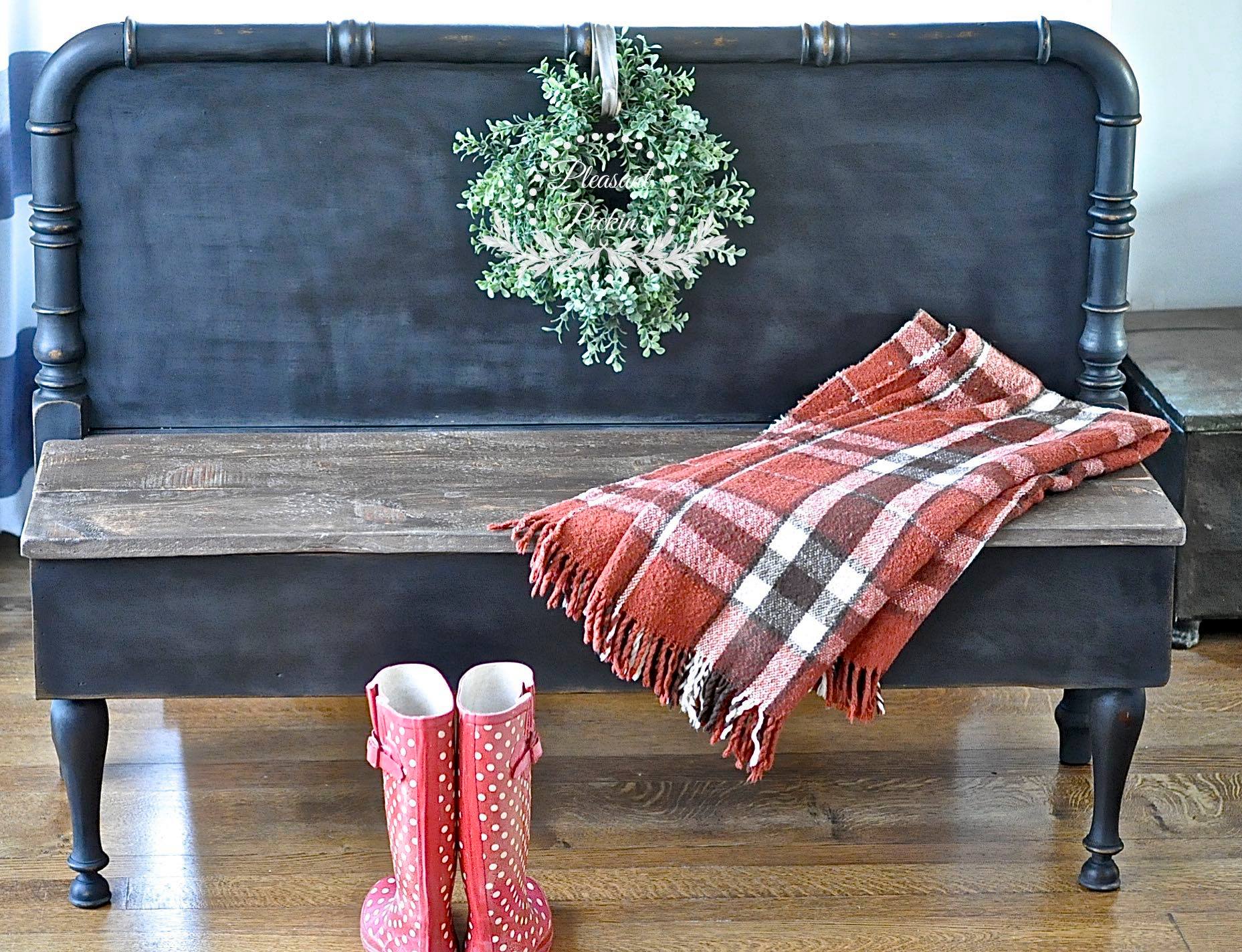 Blue Bench - Lynda at Pleasant Pickins