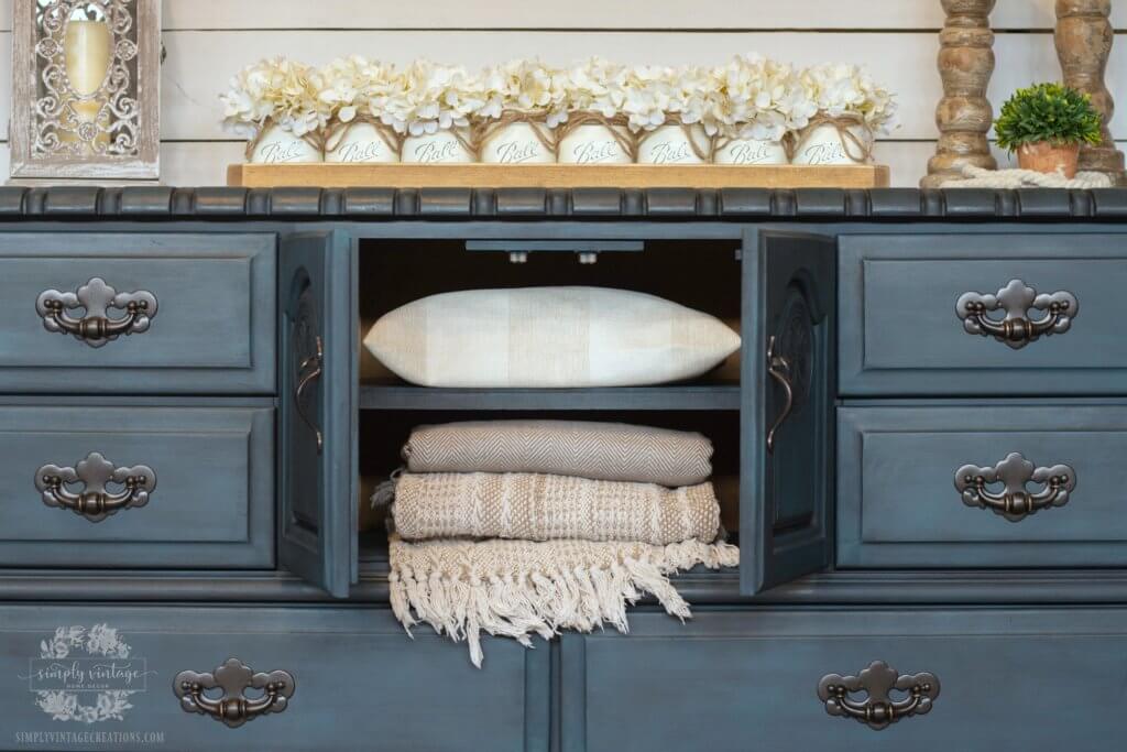 Blue-Dresser-Makeover-Ashlie Simply Vintage Creations