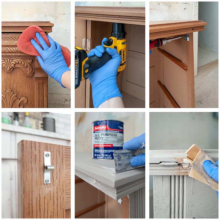 Prepping Cabinet For Paint