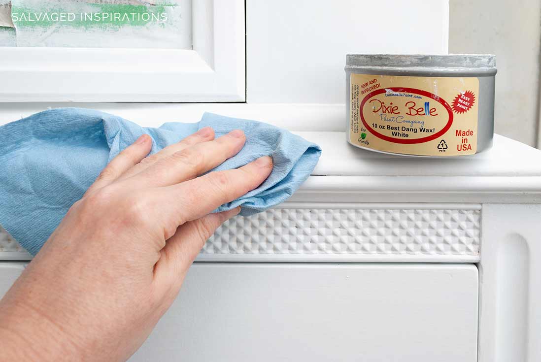 Protecting Cabinet with White Wax