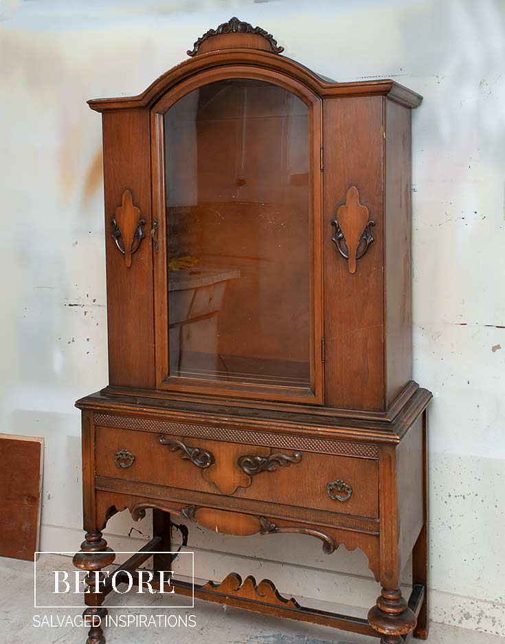 ReStore Vintage China Cabinet BEfore