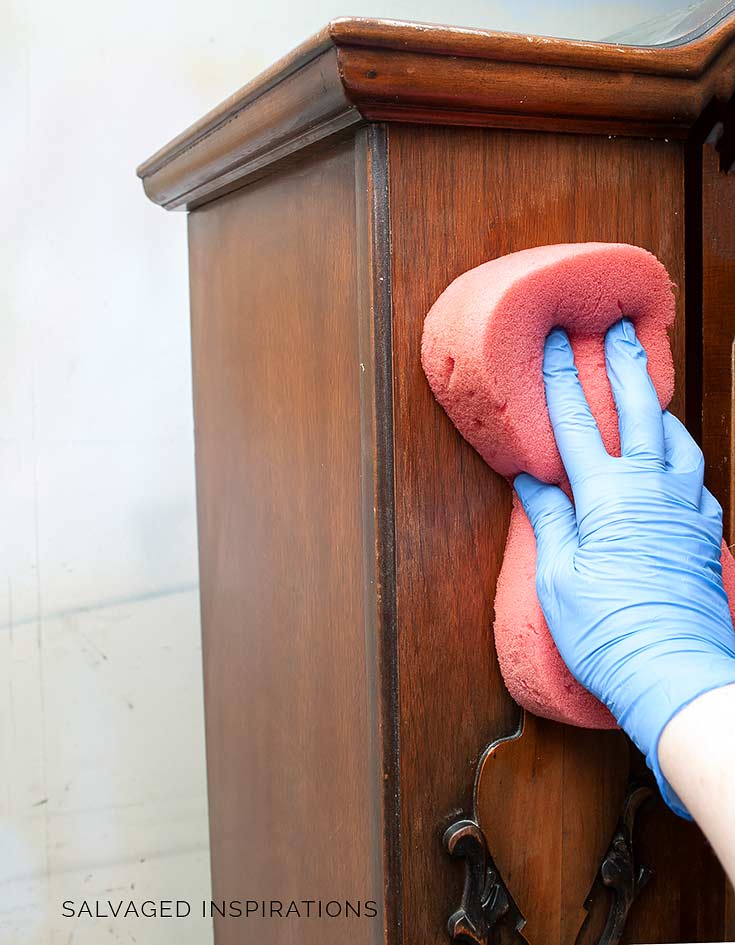 Washing China Cabinet before Paint