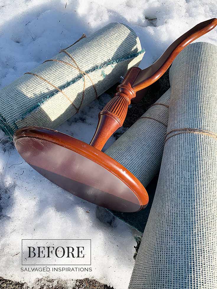 CurbShopped Plant Stand Before