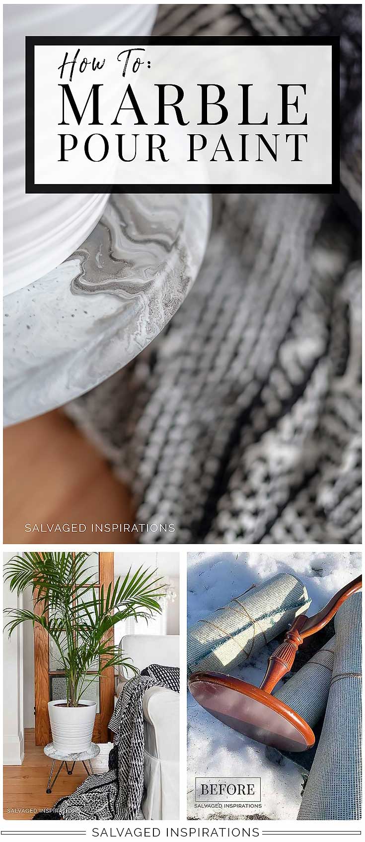 How To-Marble Pour Painting Salvaged Inspirations