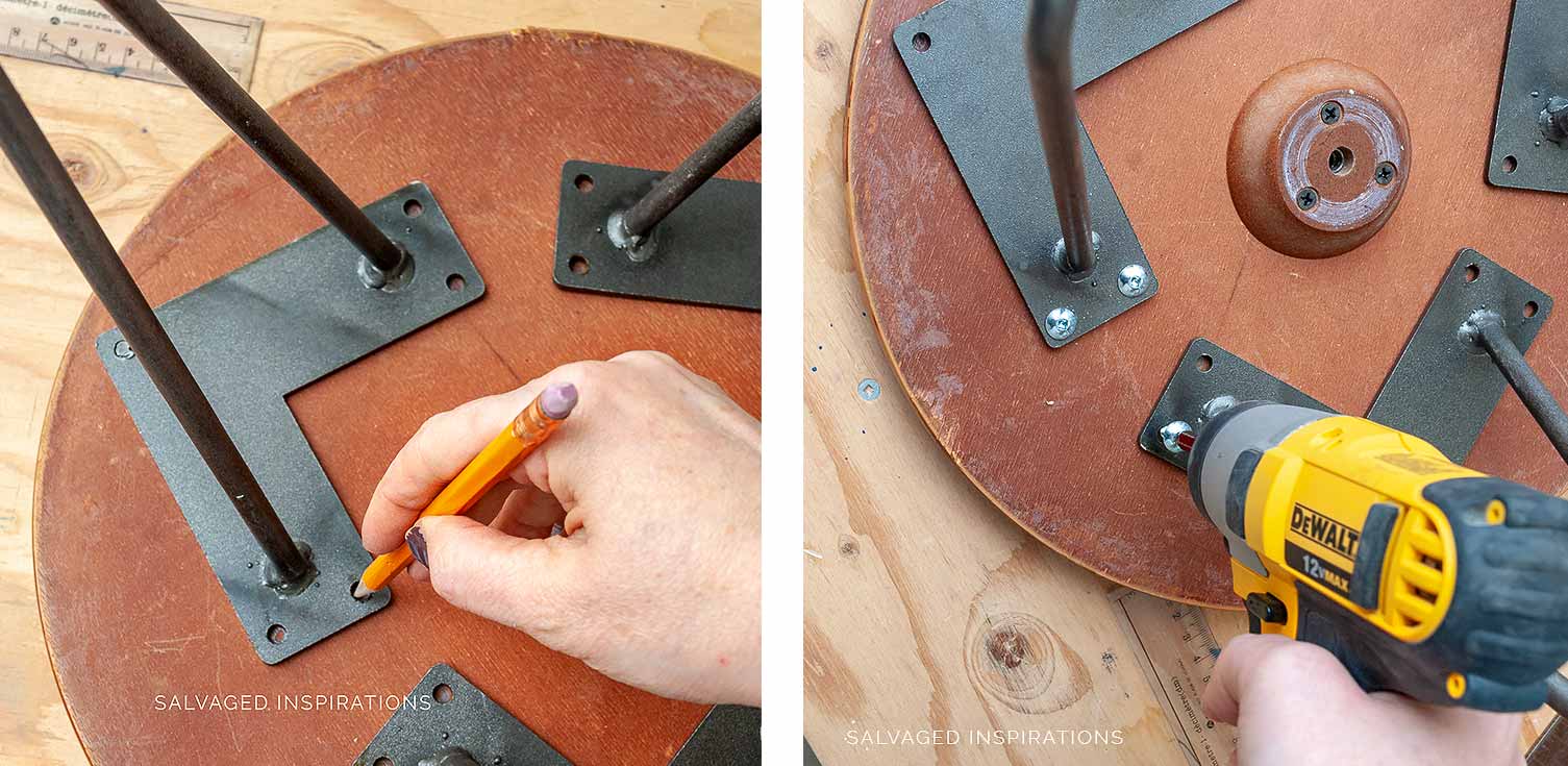 Measuring and Installing HairPin Legs on Planter