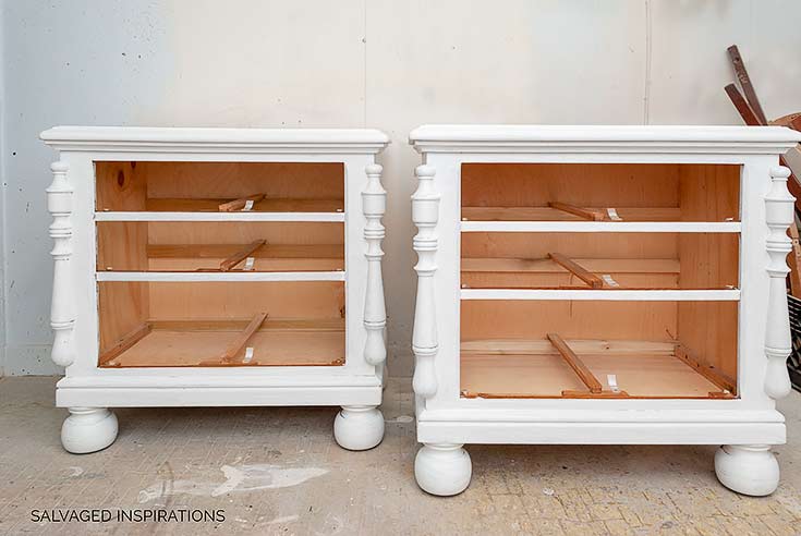 Nightstands Primed with Dixie Belle's BOSS