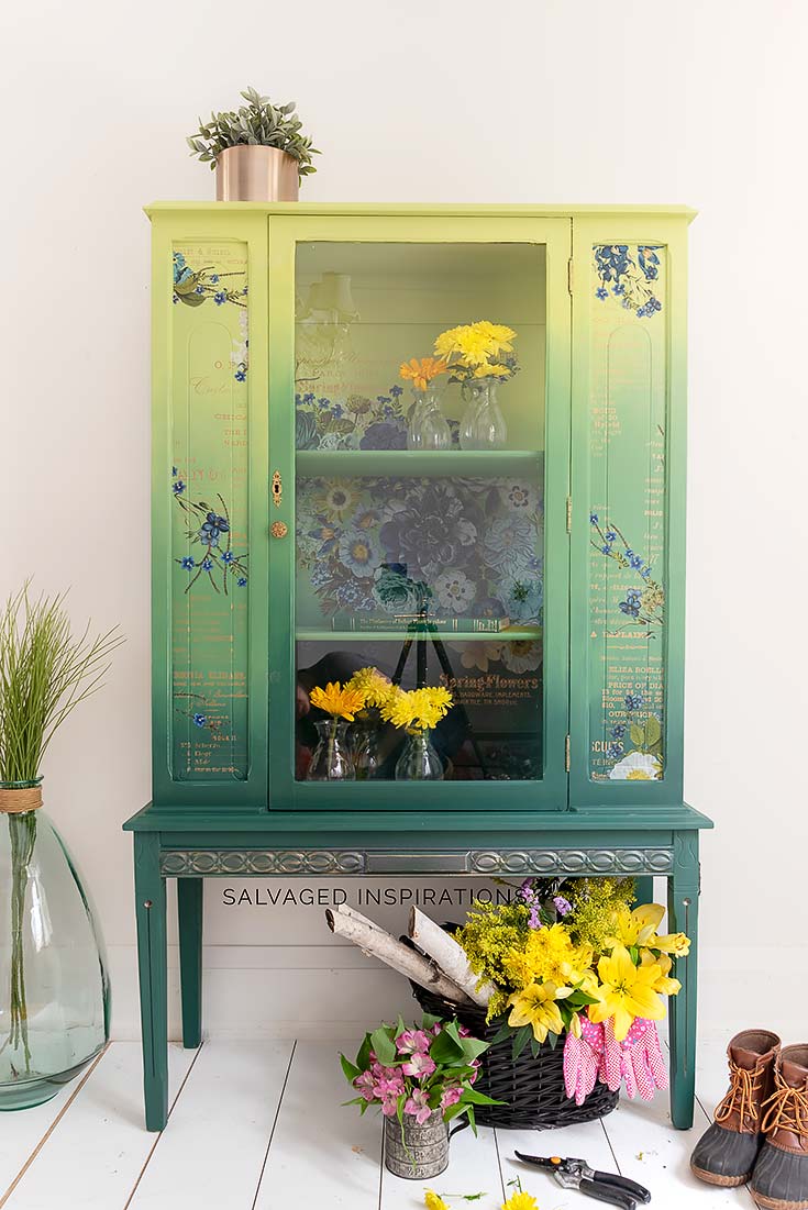 Painted China Cabinet
