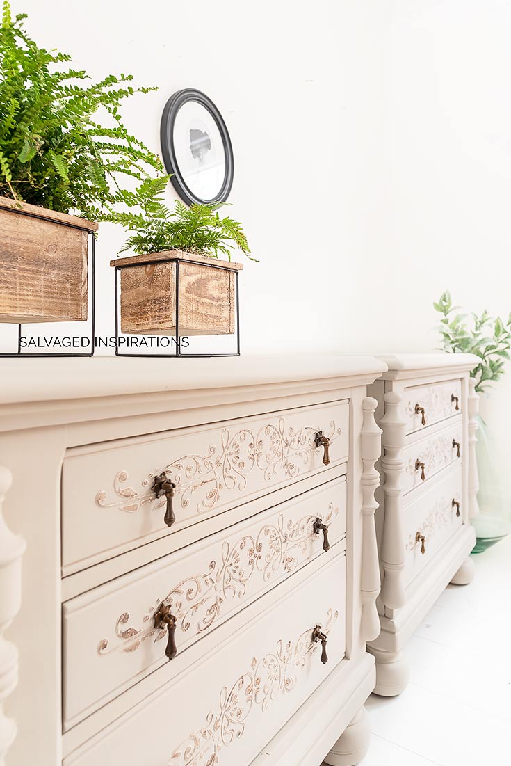 SawMill Gravy Painted Nightstands