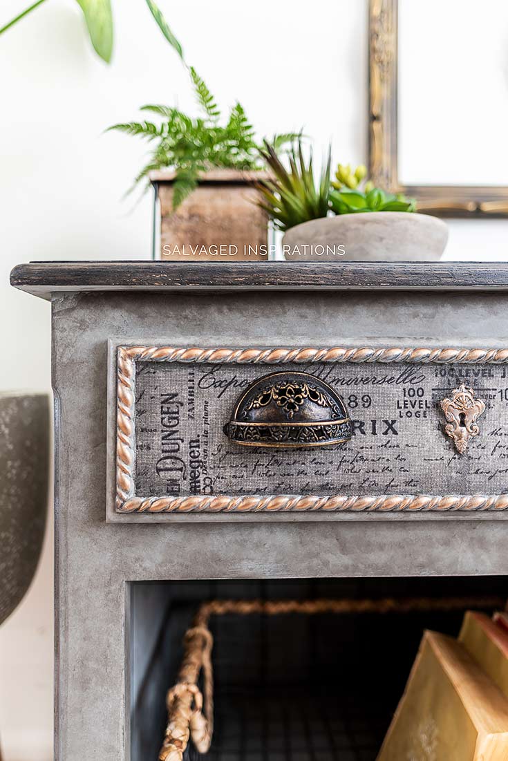 Decoupaged Furniture Drawer