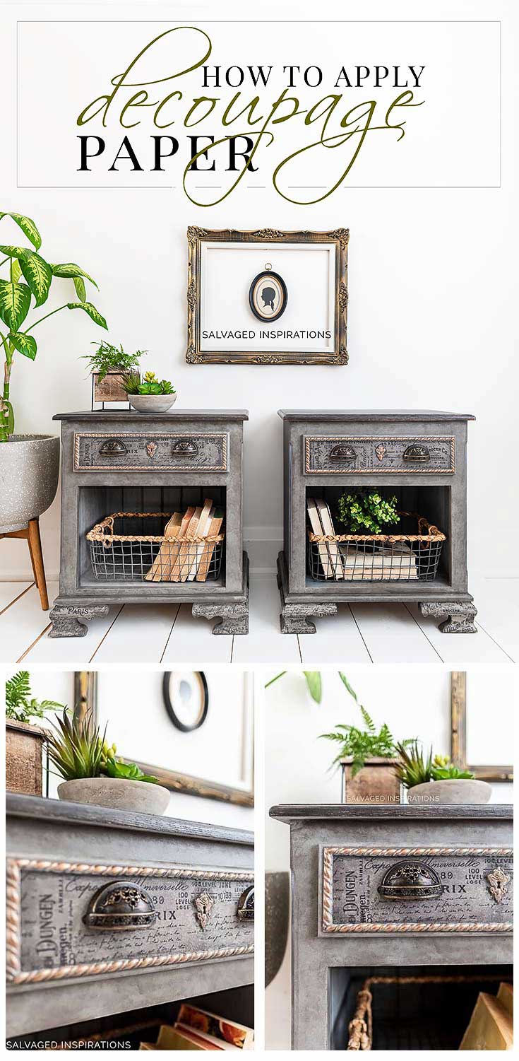 How To Apply Decoupage Paper PIN