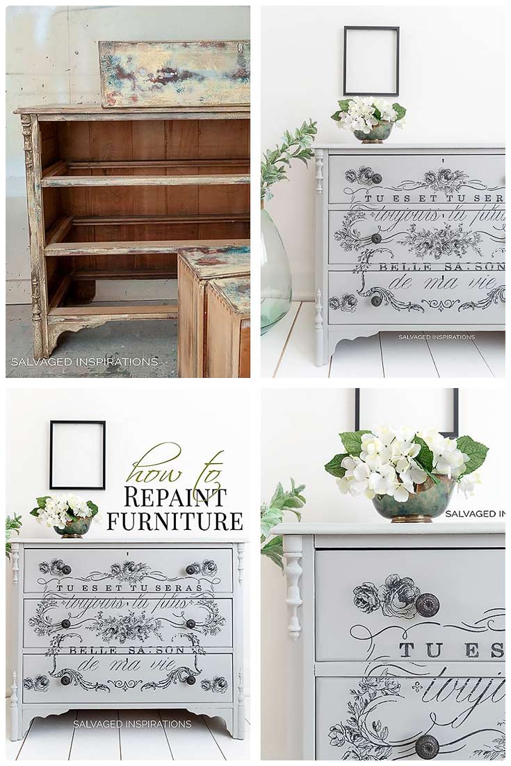 How To Repaint Furniture - Salvaged Inspirations