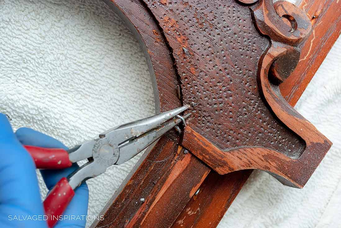 Removing Nails From Chair Back Frame