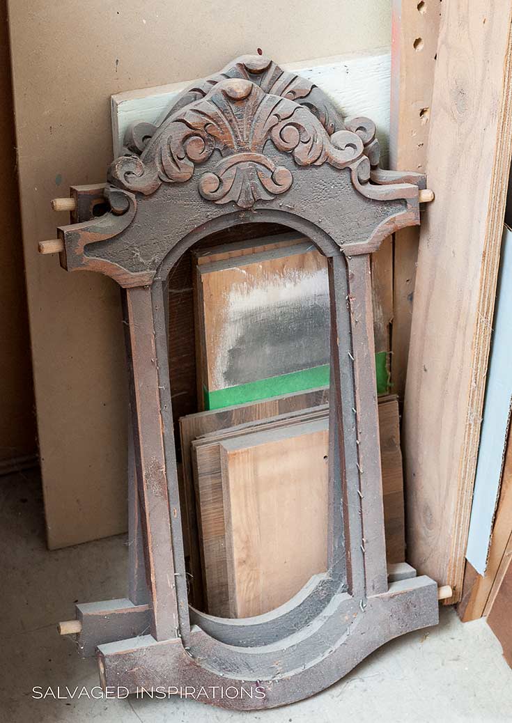 Salvaged Chair Backs - Before