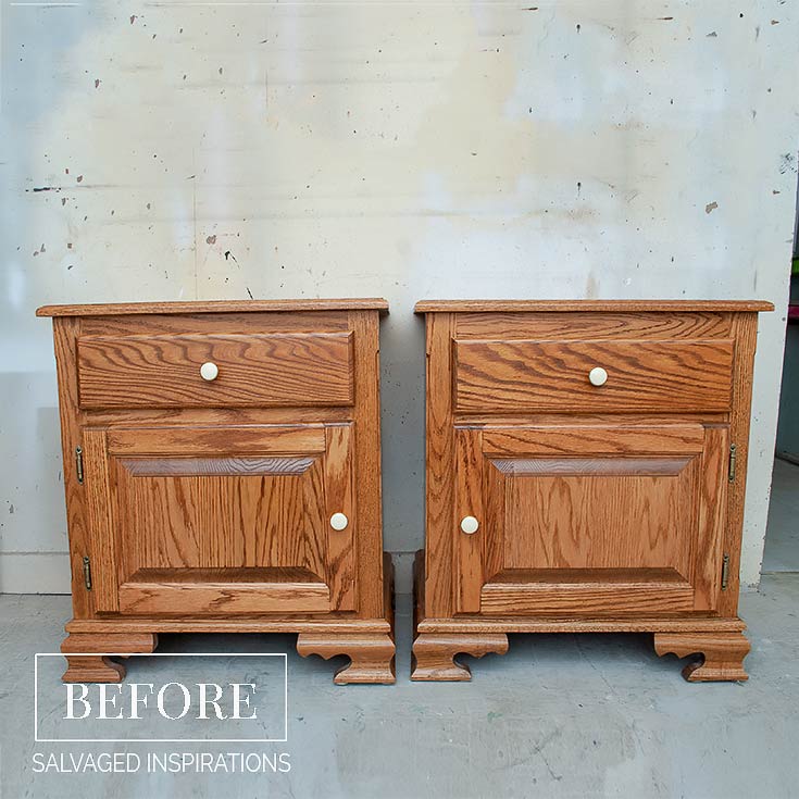 Thrift Store Nightstands BIN - Before
