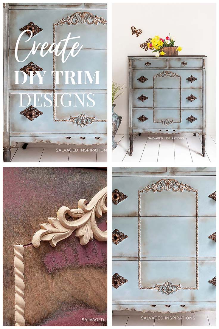CREATE DIY Trim Designs on Furniture
