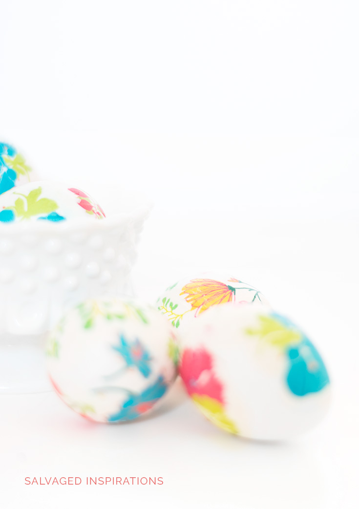 DIY Floral Easter Eggs