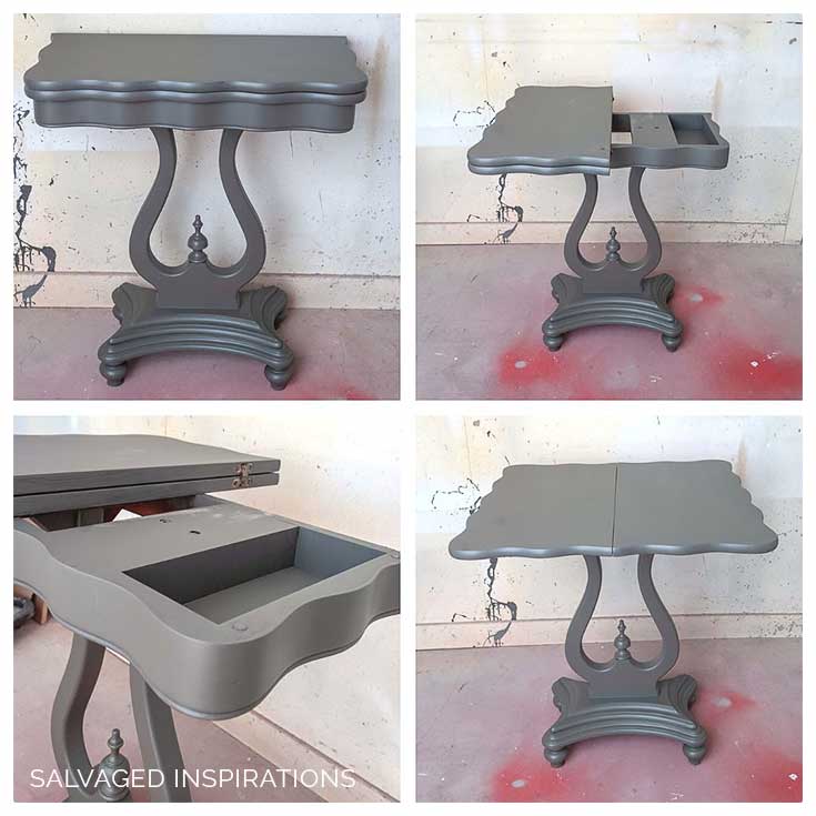 Spin and Flip Painted Table in Chalk Paint