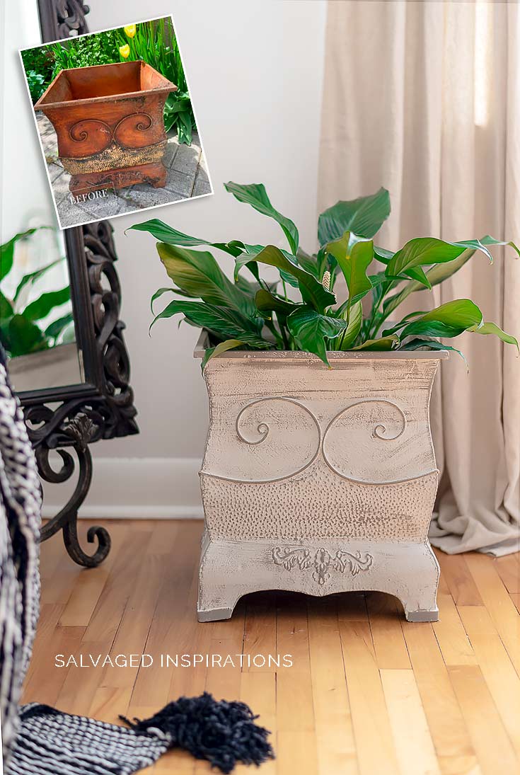 Before and After Metal Planter Box