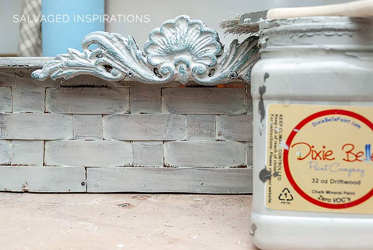 DB Driftwood Painted Thrift Basket