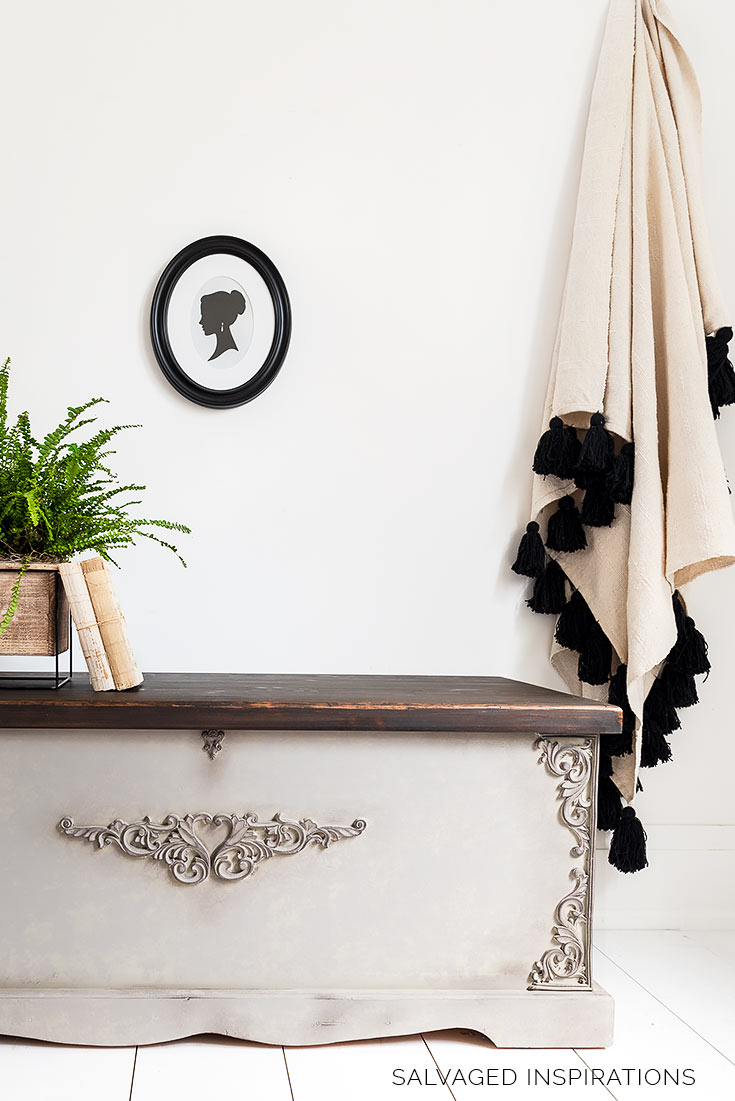 Painted And Stained Pine Chest