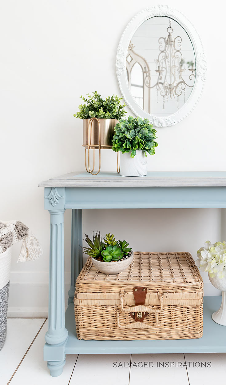 Painted Hall Console Table Savannah Mist