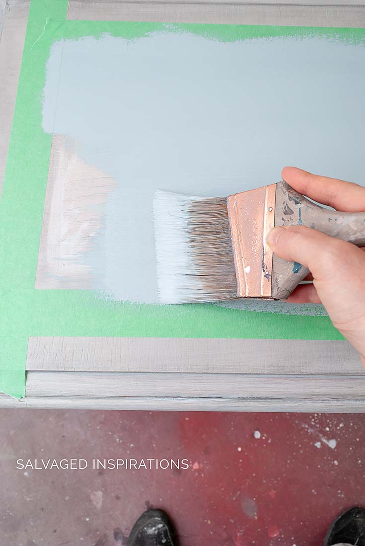 Painting Table in Savannah Mist Chalk Paint