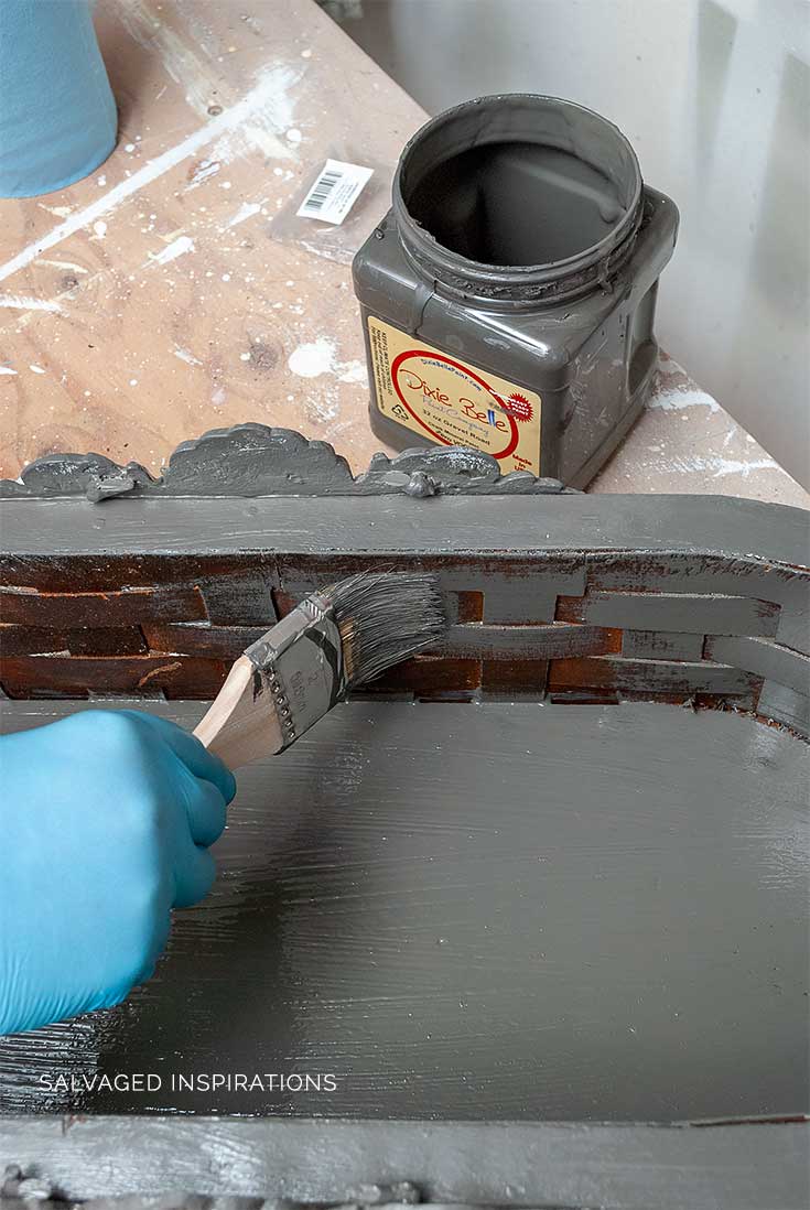 Painting The Inside of a Basket