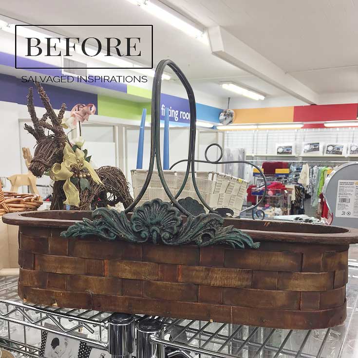 Thrift Store Basket Before