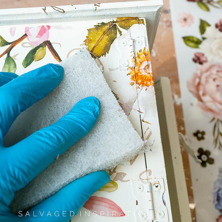 Burnishing Layered Furniture Transfers