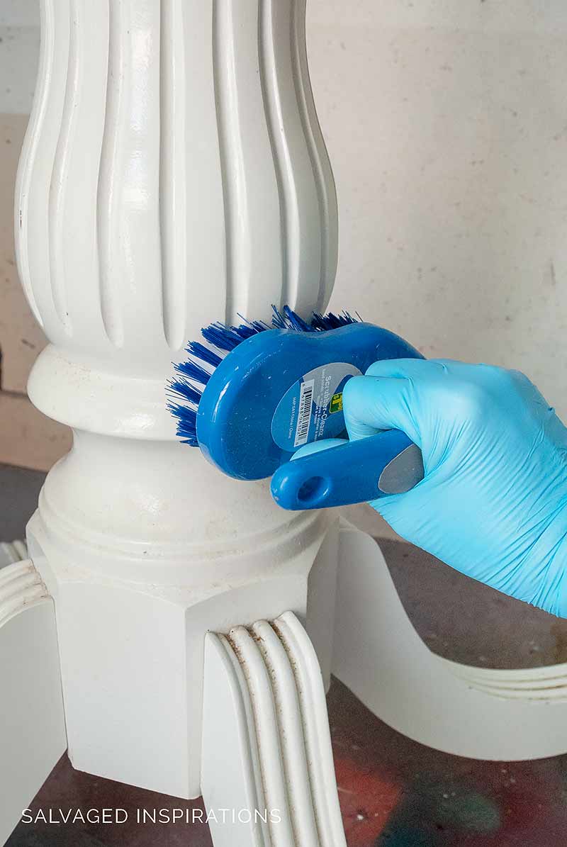 Cleaning Base of Kitchen Table