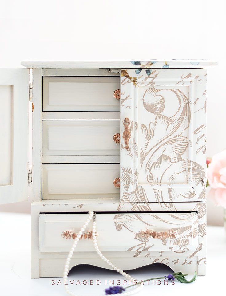 Transfer Jewelry Box Makeover