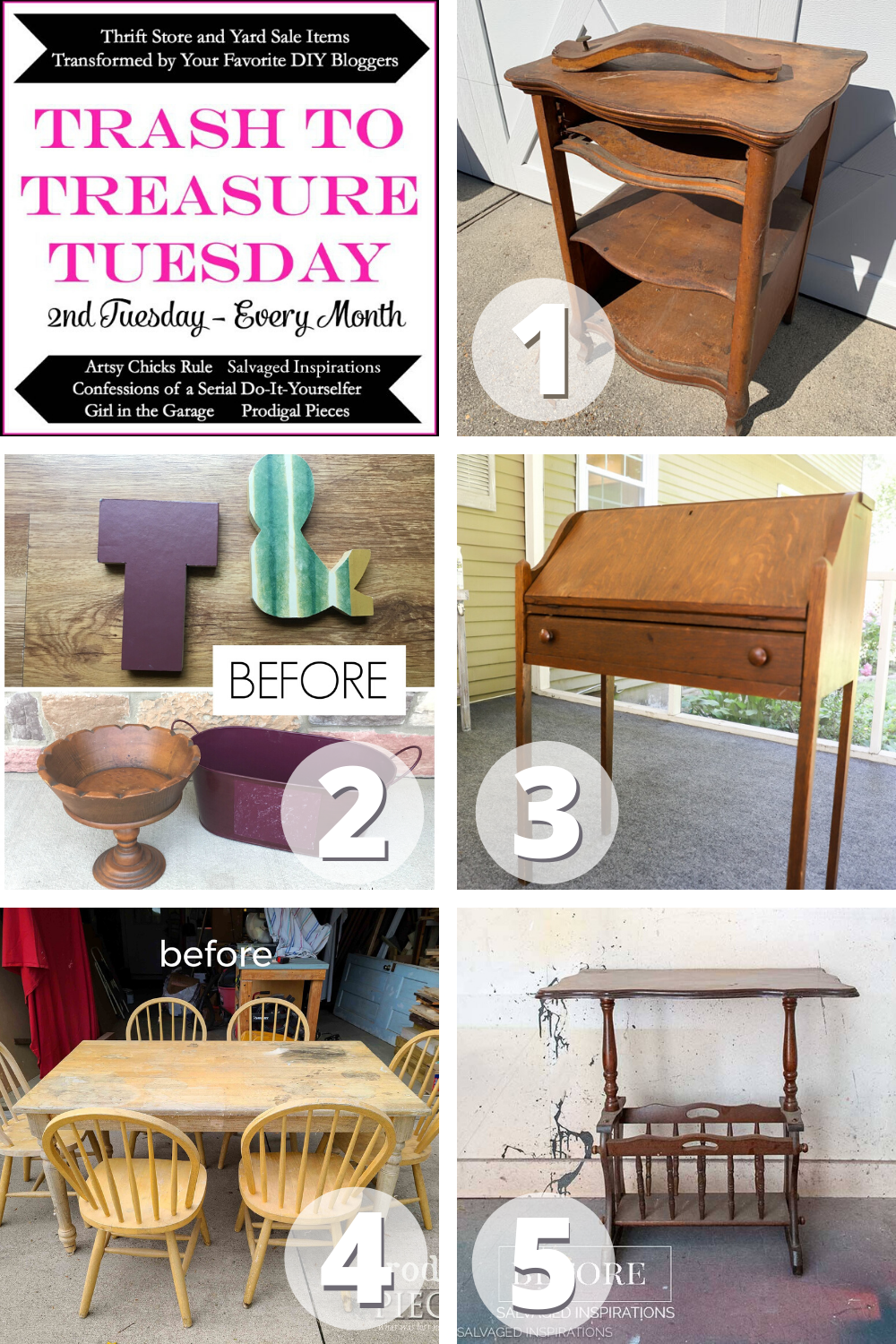 Trash 2 Treasure BEFORE COLLAGE 20200714