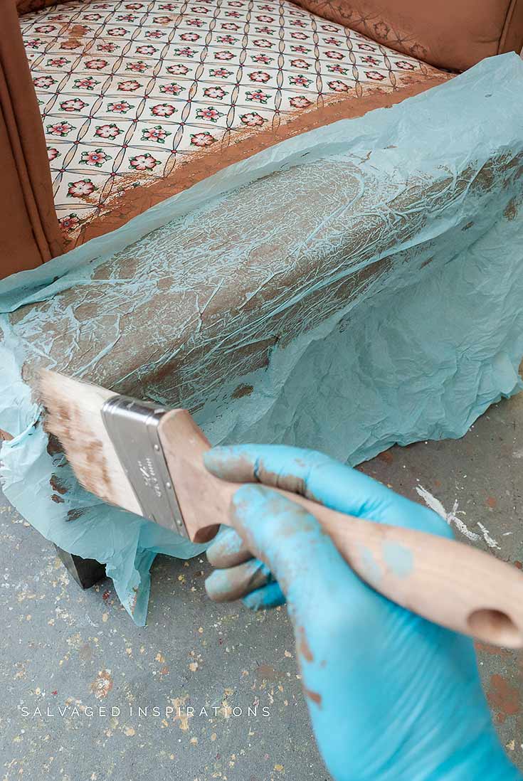 Creating A Painted Leather Look on Fabric