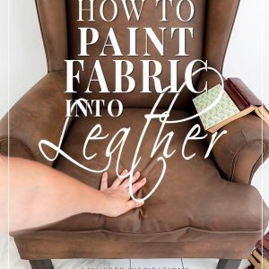 How To Paint Fabric To Look Like Leather