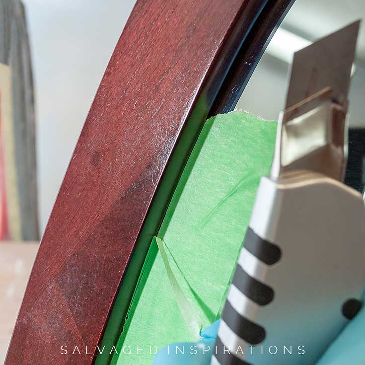 Masking Mirror w Painters Tape