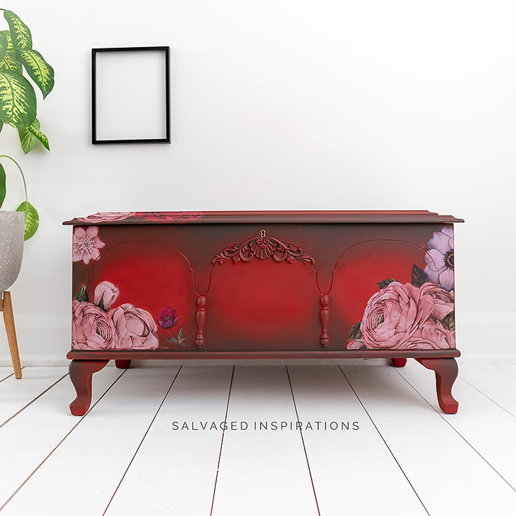 Painted Cedar Chest Makeover w Slick Stick Primer