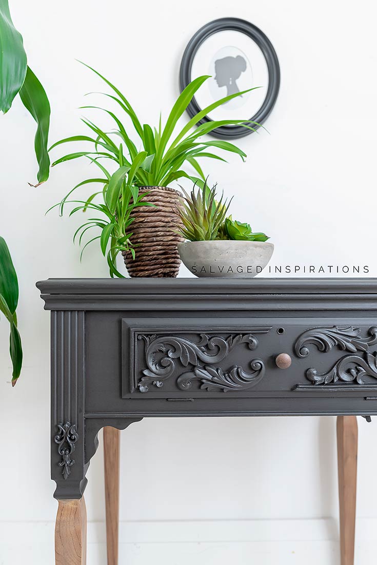 Close Up of WoodUbend on Sewing Cabinet