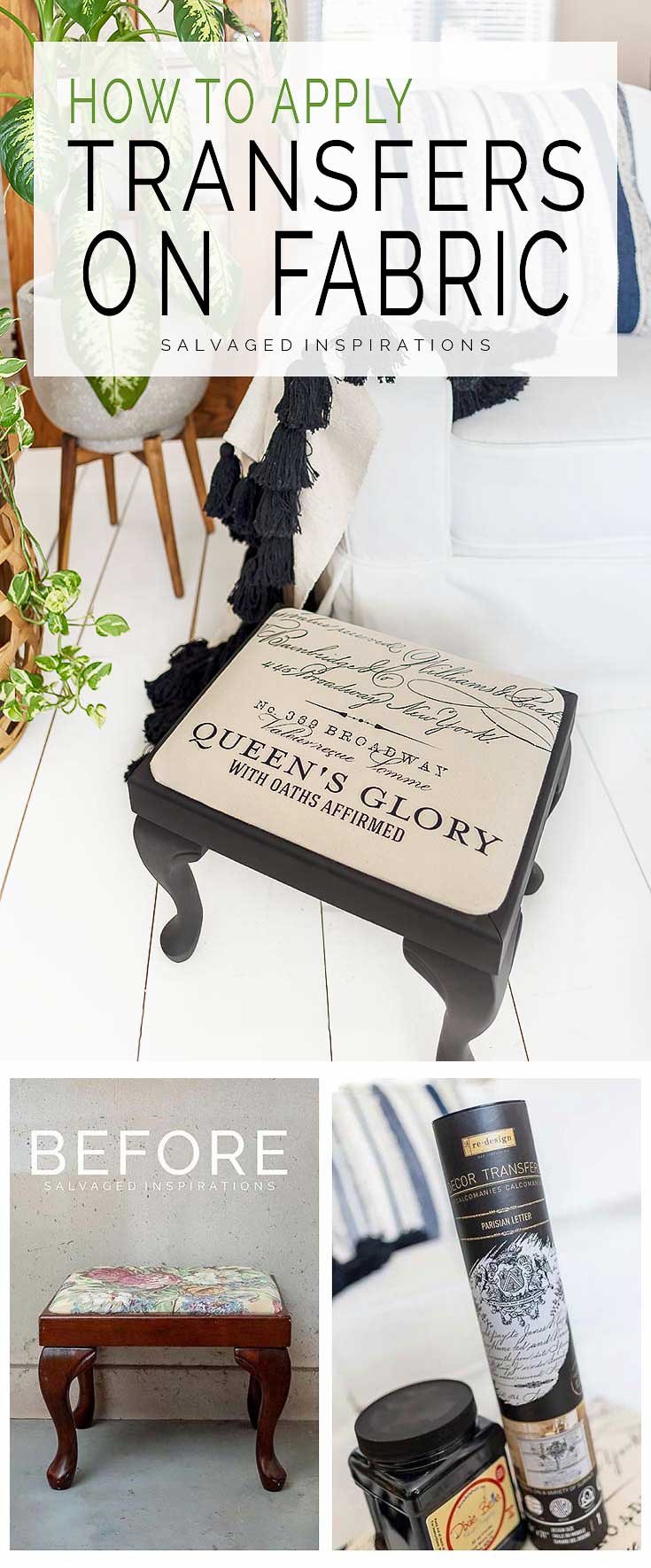 How To Apply Transfers On Fabric PIN