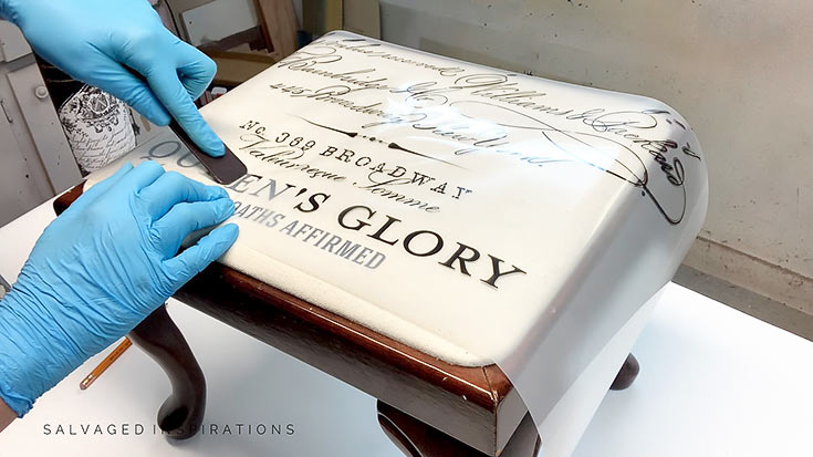 Rubbing On Furniture Transfer