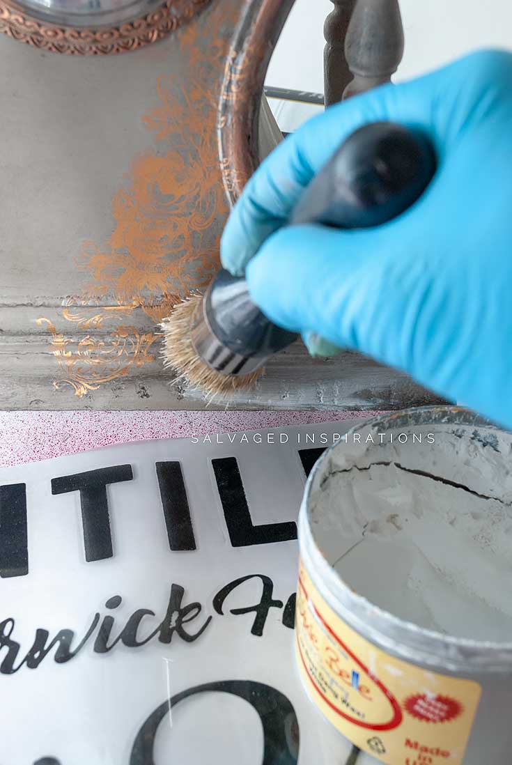 Applying Dixie Belle White Wax