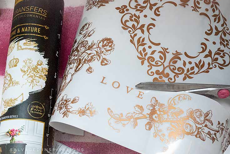 Gilded Home and Nature Decor Transfer