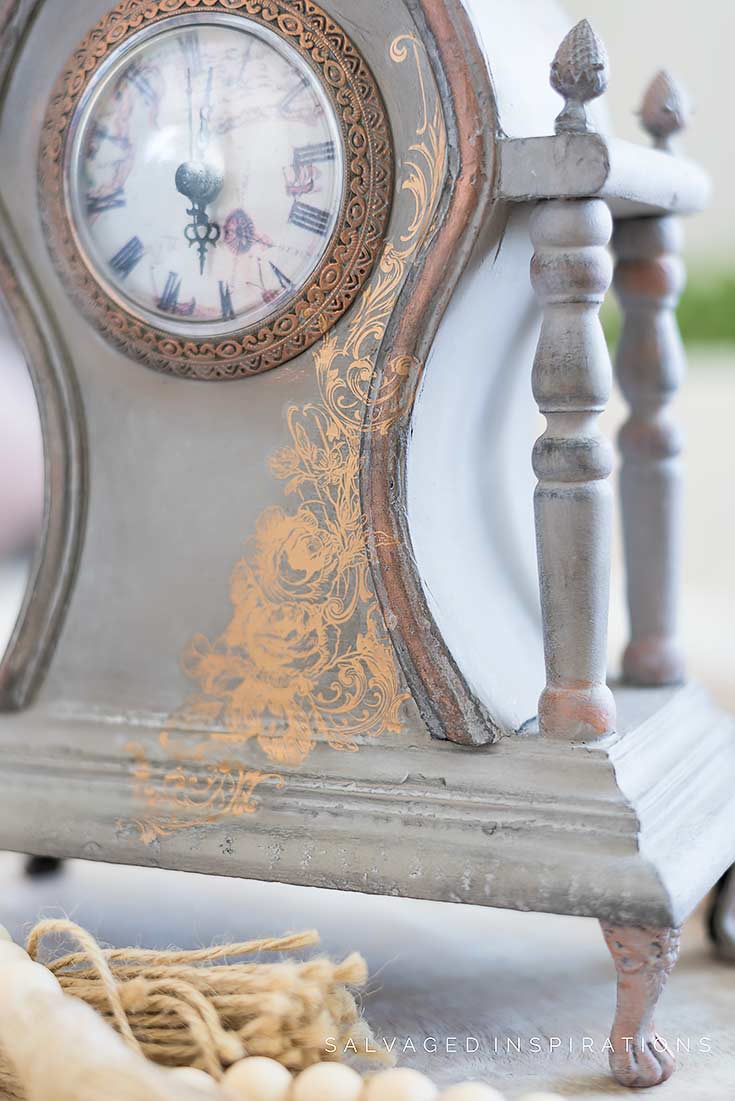 Painted Vintage Clock