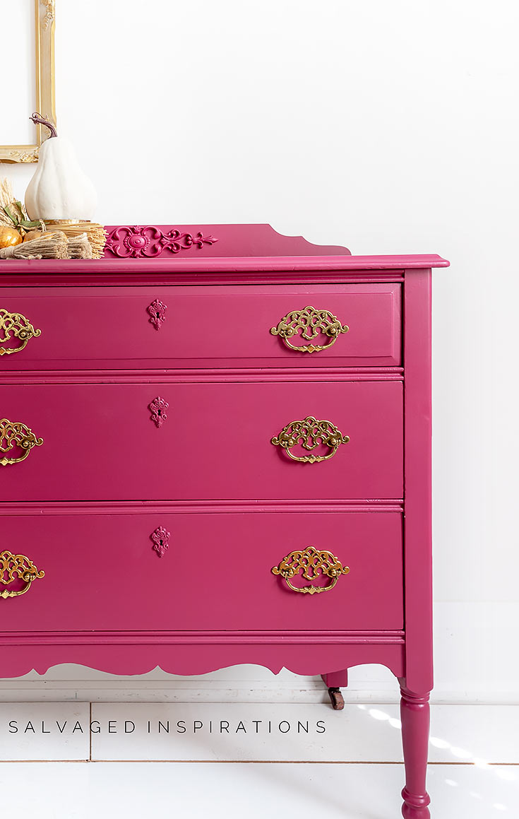 Plum Crazy Dresser Fixed w Bondo