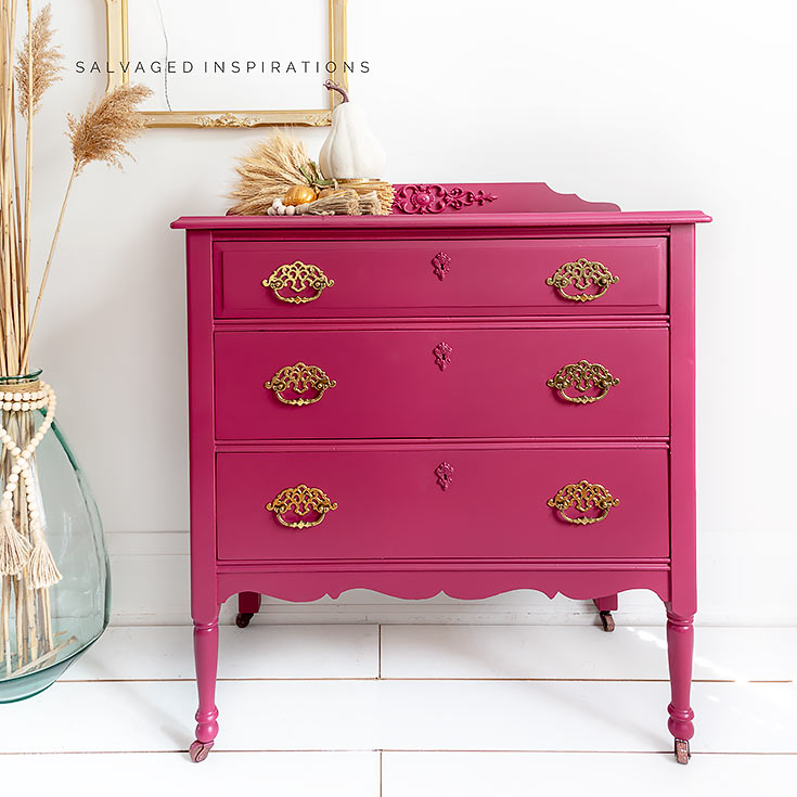 Plum Crazy Painted Fall Dresser IG